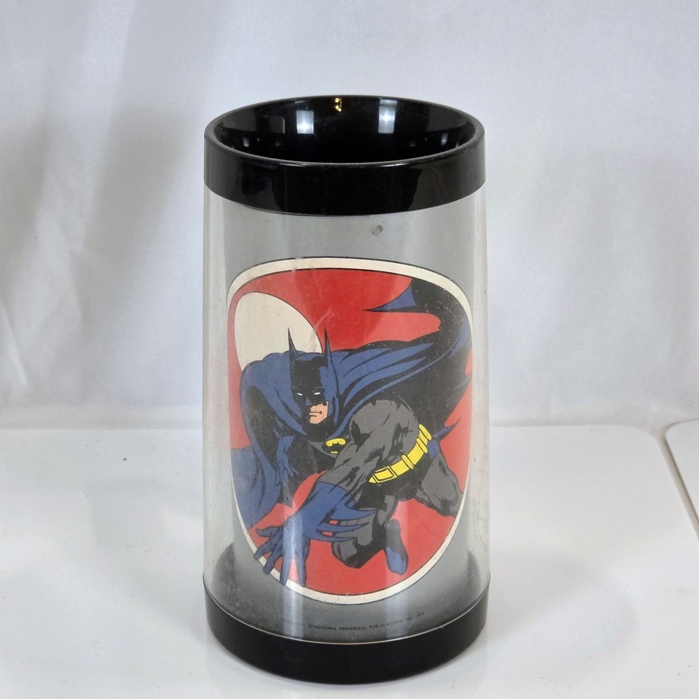 Thermo-Serv BATMAN Caped Crusader Style Mug DC Comics Vintage 1974 Cup Mug